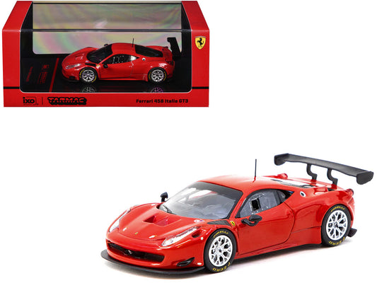 Ferrari 458 Italia GT3 Red "Road64" Series 1/64 Diecast Model Car by Tarmac Works-0