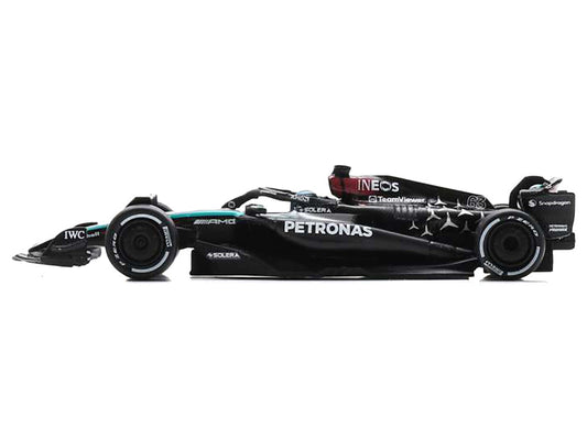 Mercedes-AMG F1 W15 E Performance #63 George Russell "Petronas" Formula One F1 "Bahrain GP" (2024) 1/64 Diecast Model Car by Spark-0