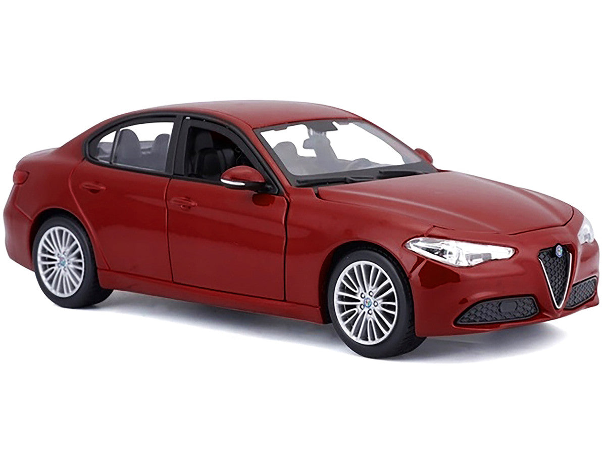 2016 Alfa Romeo Giulia Burgundy 1/24 Diecast Model Car by Bburago-1
