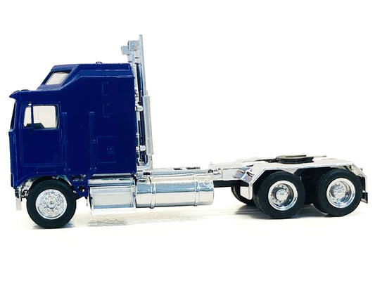 Kenworth K100 1 Bar Grill X Long Chrome Chassis Blue HO Scale Model Car Promotex