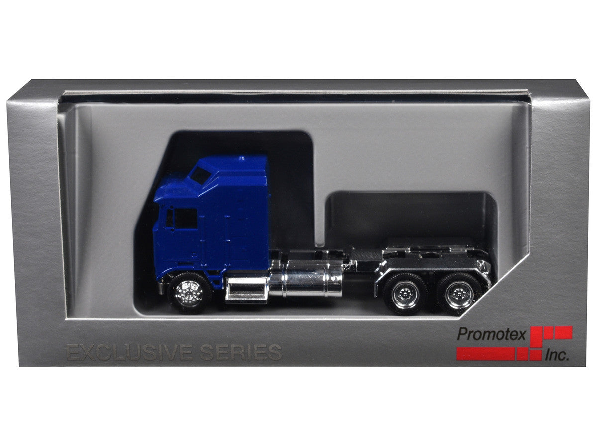 Kenworth K100 1 Bar Grill X Long Chrome Chassis Blue HO Scale Model Car Promotex