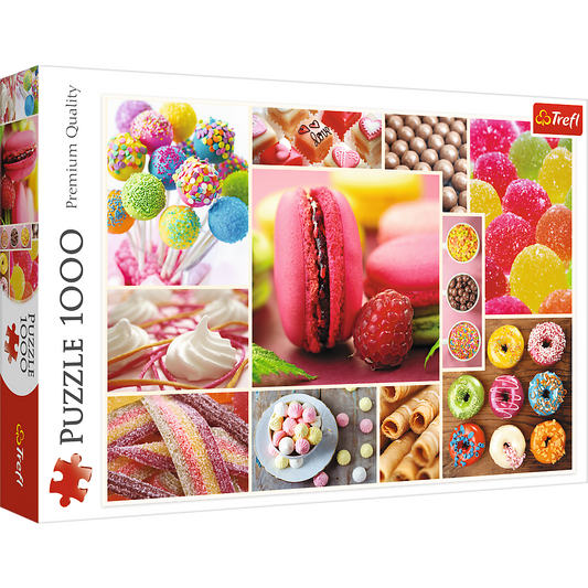 Trefl  1000 Piece Candy Collage Colorful Jigsaw Puzzle