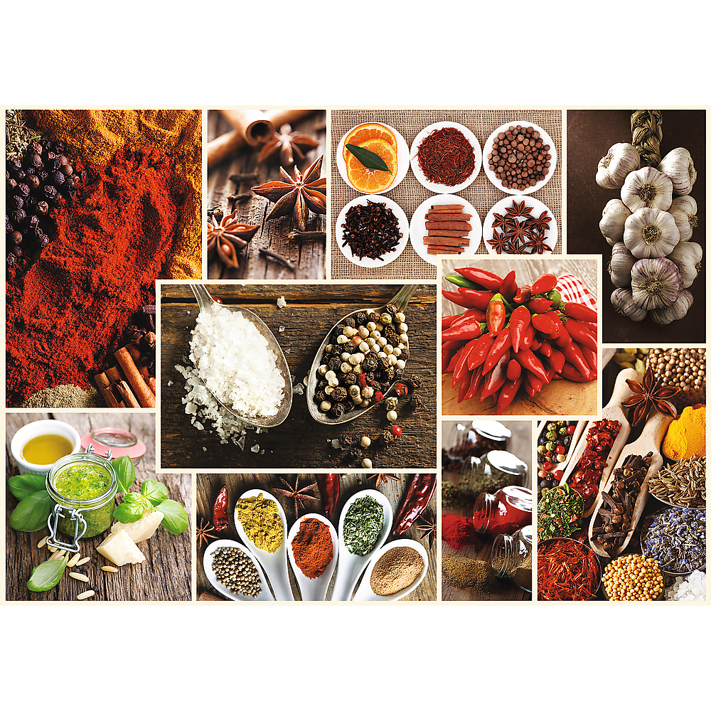 Trefl  1000 Piece Spices Food Jigsaw Puzzle Collage