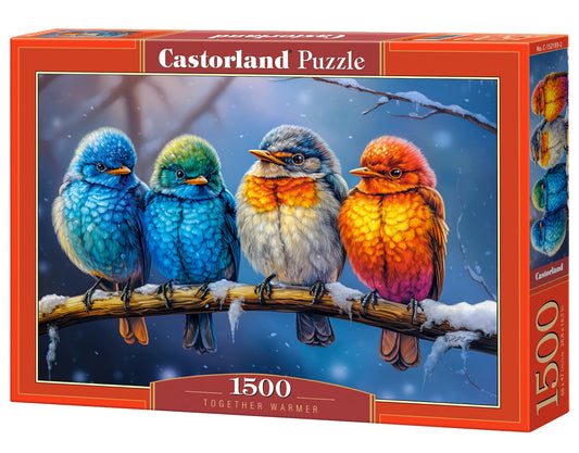 Castorland 1500 Piece Jigsaw Puzzle Colorful Birds Winter