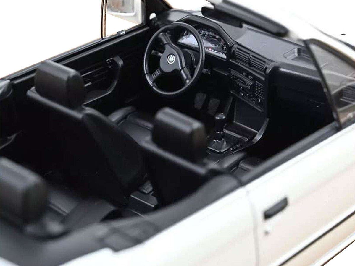 1991 BMW 325i Cabriolet Diecast Model Car Alpine White 1:18 Scale by Norev Official Licensed