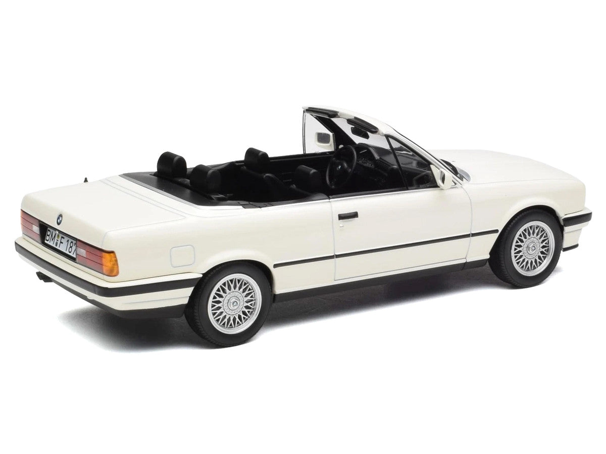 1991 BMW 325i Cabriolet Diecast Model Car Alpine White 1:18 Scale by Norev Official Licensed