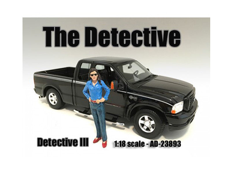 The Detective Three Figure 1 To 18 Scale By American Diorama Blister Pack Single Figure Four Inches Tall Collector Model