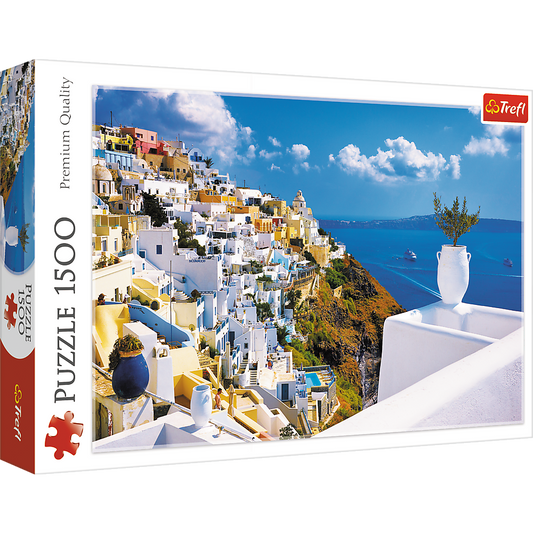 Santorini 1500 Piece Jigsaw Puzzle Island Paradise Trefl