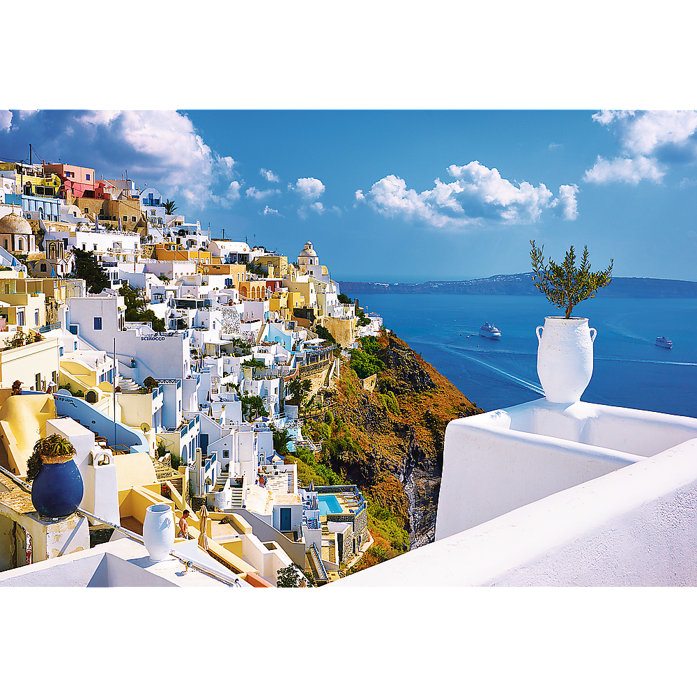 Santorini 1500 Piece Jigsaw Puzzle Island Paradise Trefl
