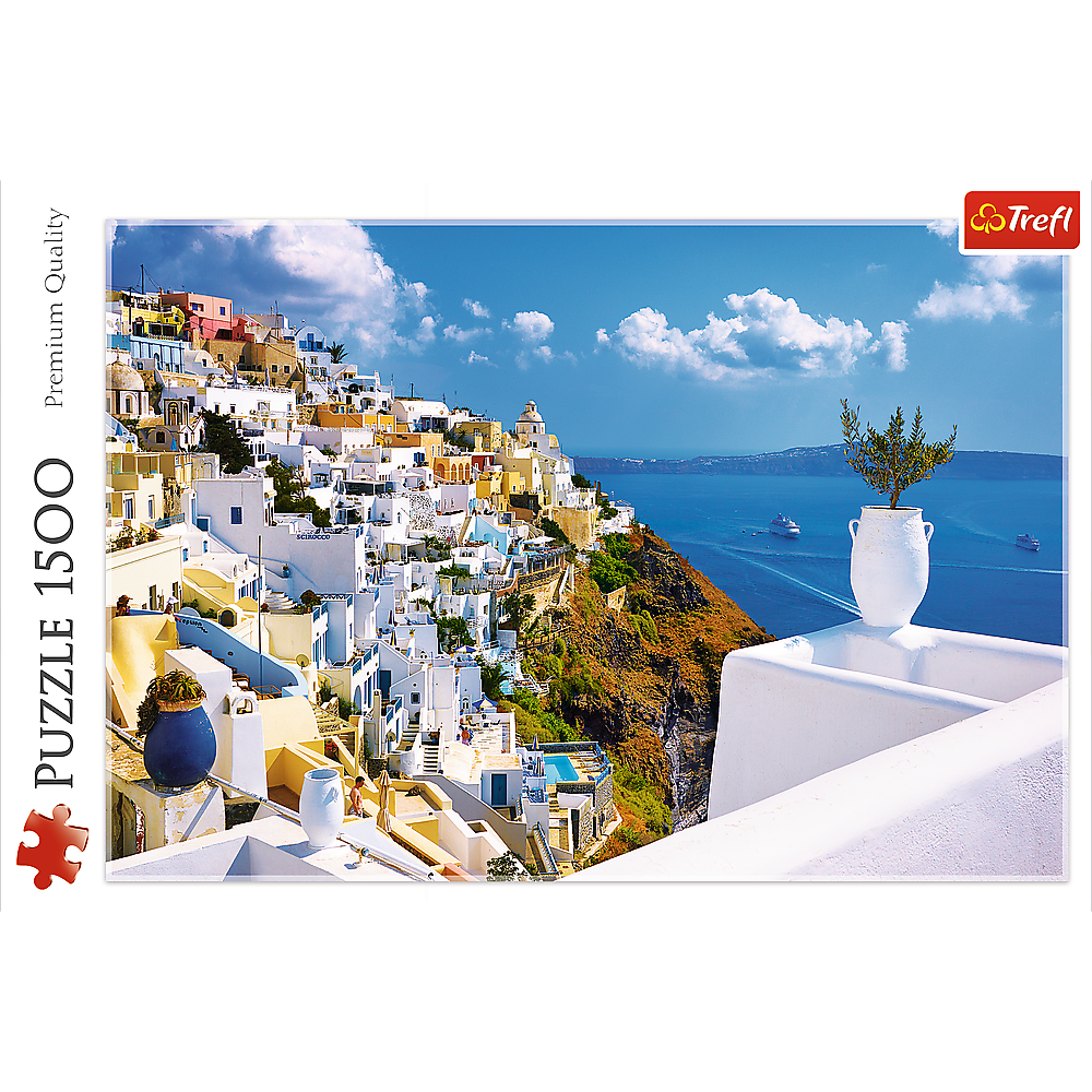 Santorini 1500 Piece Jigsaw Puzzle Island Paradise Trefl