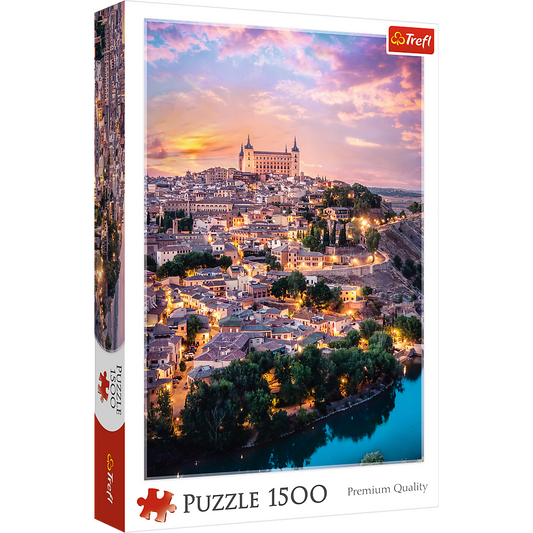 Toledo Spain Sunset 1500 Piece Jigsaw Puzzle