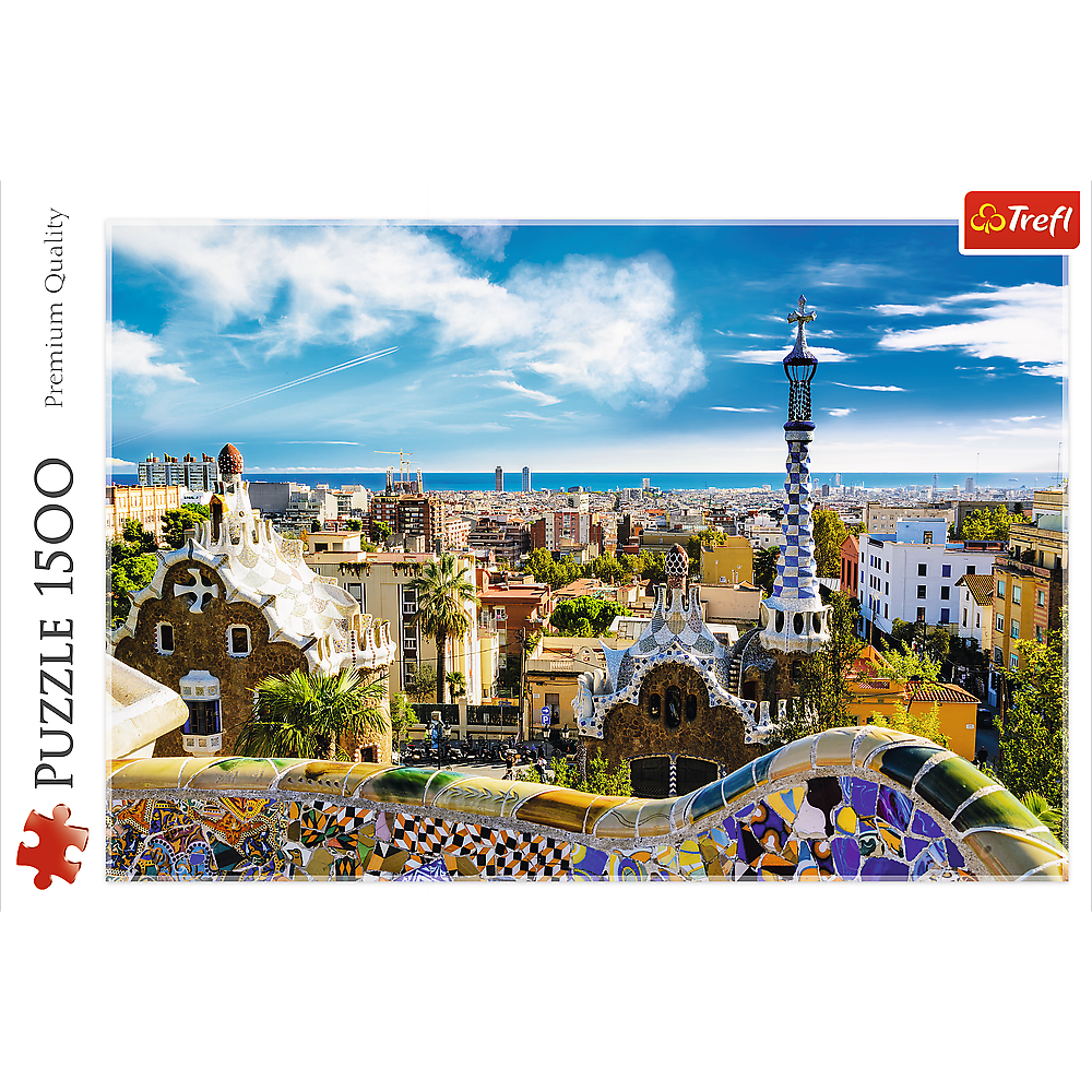 1500 Piece Jigsaw Puzzle, Park Güell, Barcelona Spain Puzzle, European Puzzles, Antoni Gaudi Puzzles, Adult Puzzles