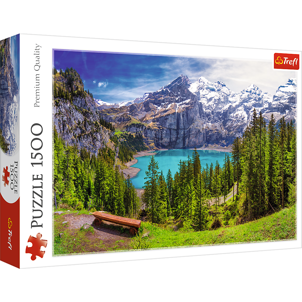 Trefl 1500 Piece Lake Oeschinen Puzzle Switzerland