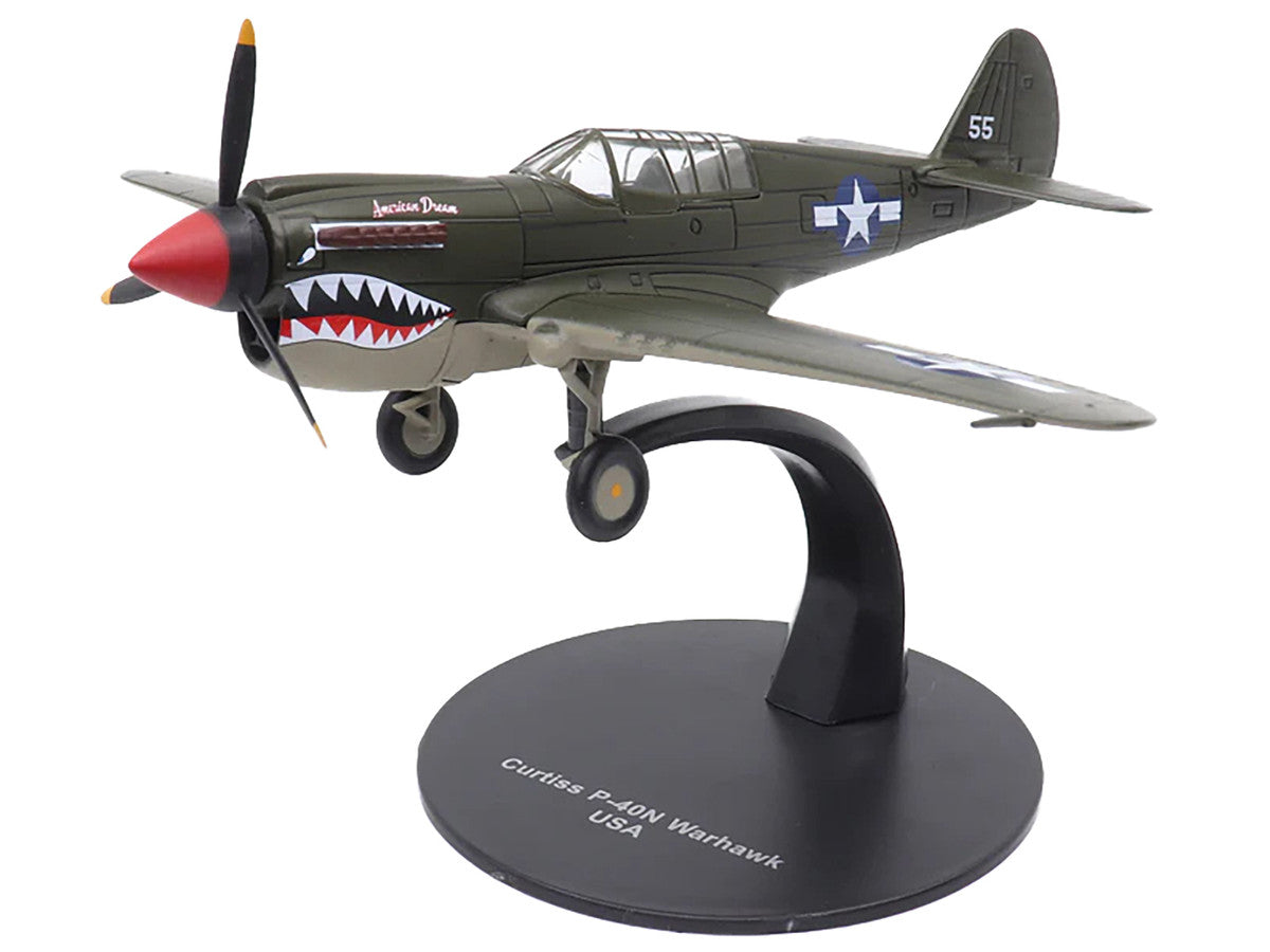 Curtiss P40N Warhawk 1 72 Diecast Model United States Army Air Forces Militaria Die Cast American Dream Warplane Museum