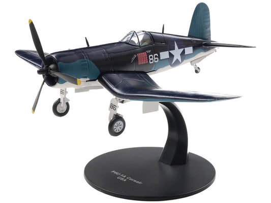 Vought F4U 1A Corsair Diecast Model Maj Gregory Pappy Boyington VMF 214 USMC 1 72 Scale Militaria Die Cast