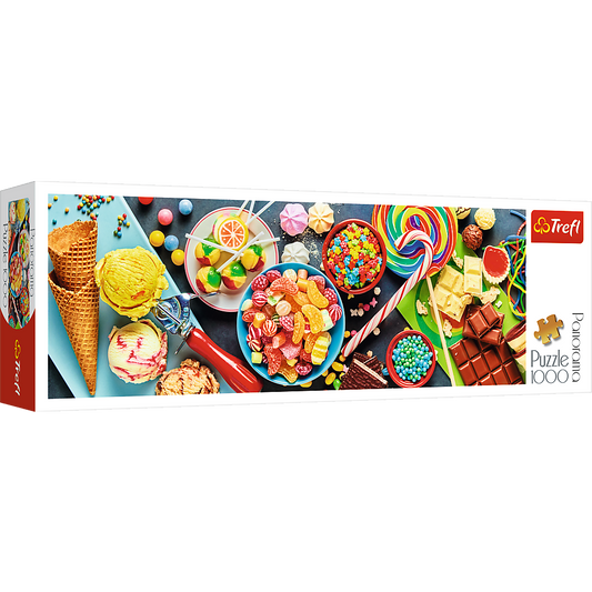 Panorama 1000 Piece Jigsaw Puzzle Sweet Delights Candy