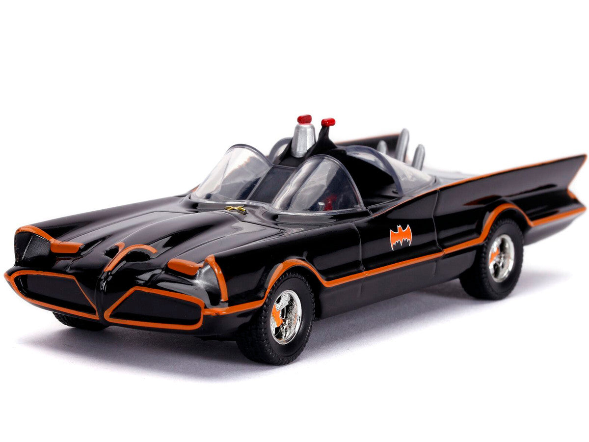 1966 Batmobile with Diecast Batman Figurine "Batman" (1966-1968) Classic TV Series "DC Comics" "Hollywood Rides" Series 1/32 Diecast Model Car by Jada-1