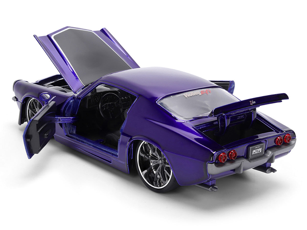 1971 Chevrolet Camaro Z28 Purple Metallic Diecast 1/24 Jada