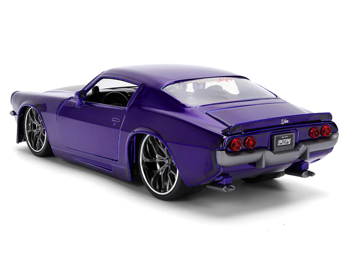 1971 Chevrolet Camaro Z28 Purple Metallic Diecast 1/24 Jada