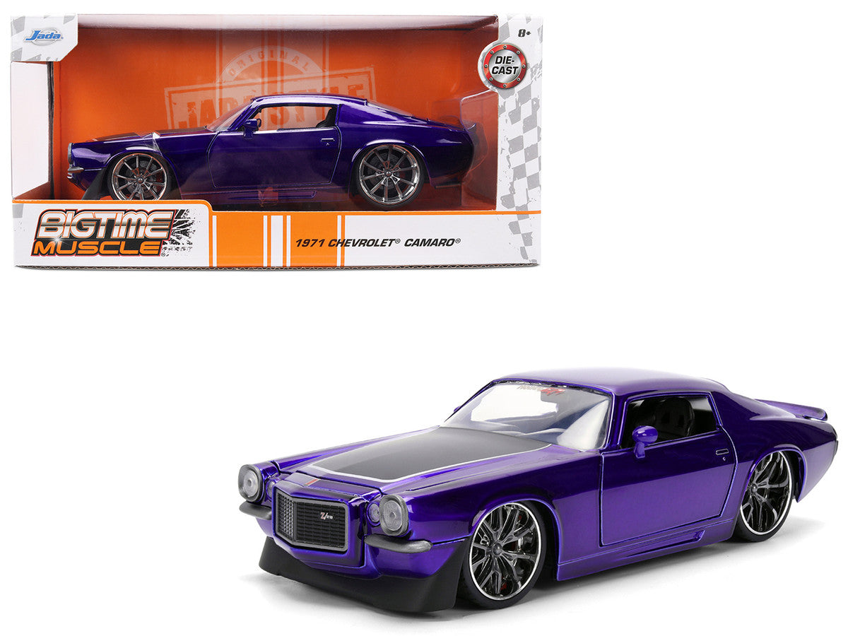 1971 Chevrolet Camaro Z28 Purple Metallic Diecast 1/24 Jada