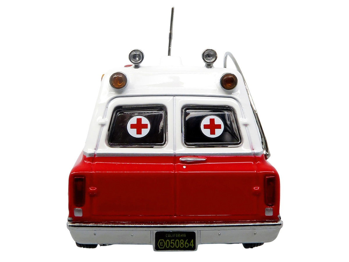 1969 Chevrolet C-10 Ambulance "Los Angeles City Fire Department" Red and White "5 Alarm" Series Limited Edition 1/50 Diecast Model by Iconic Replicas-4