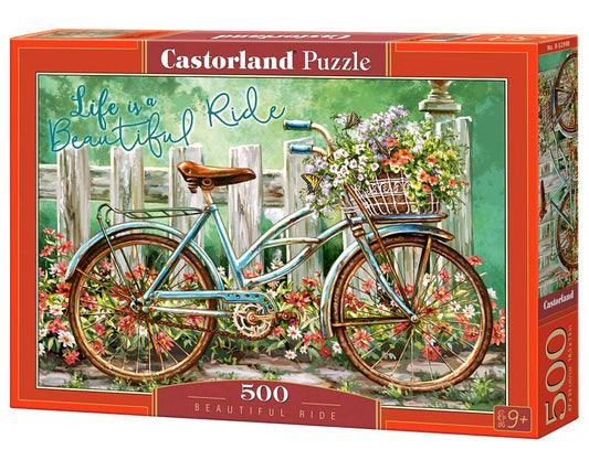 Castorland 500 Piece Jigsaw Puzzle Beautiful Ride Bicycle