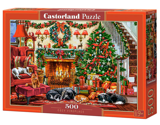 Castorland Cozy Fireplace Puzzle 500 Pieces Festive Living