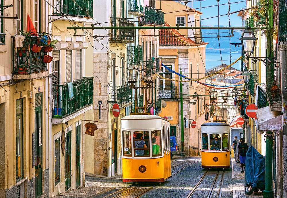 Lisbon Trams 1000 Piece Jigsaw Puzzle Castorland