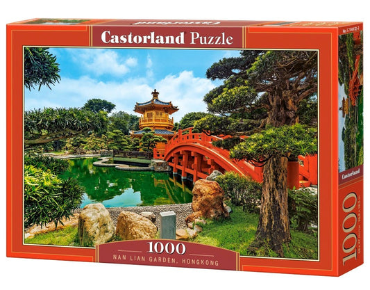 Nan Lian Garden 1000 Piece Jigsaw Puzzle Red Bridge