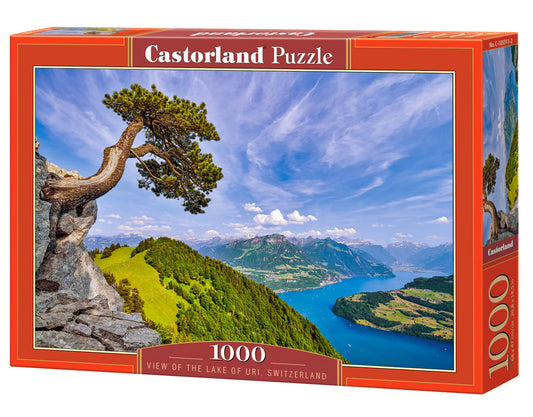 1000 Piece Jigsaw Puzzle, View of the Lake of Uri, Switzerland, Landscape puzzle, Mountain view, Adult Puzzle-2