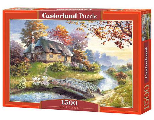 Castorland 1500 Piece Jigsaw Puzzle Cottage Nook Pond