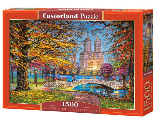 1500 Piece Jigsaw Puzzle, Autumn Stroll, Central Park, NY, New York puzzle, Cityscape, Adult Puzzles