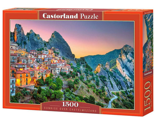 Sunrise Over Castelmezzano Italy 1500 Piece Jigsaw Puzzle