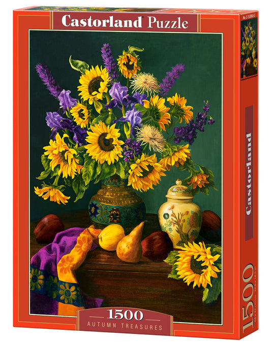 Castorland 1500 Piece Autumn Sunflowers In A Vase Puzzle