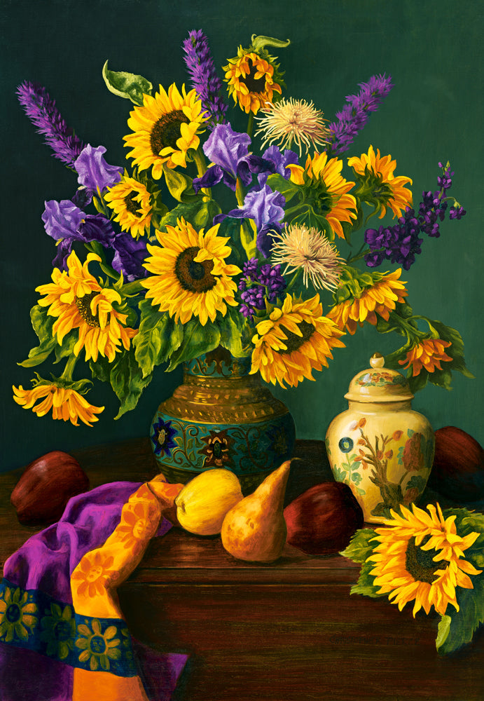 Castorland 1500 Piece Autumn Sunflowers In A Vase Puzzle
