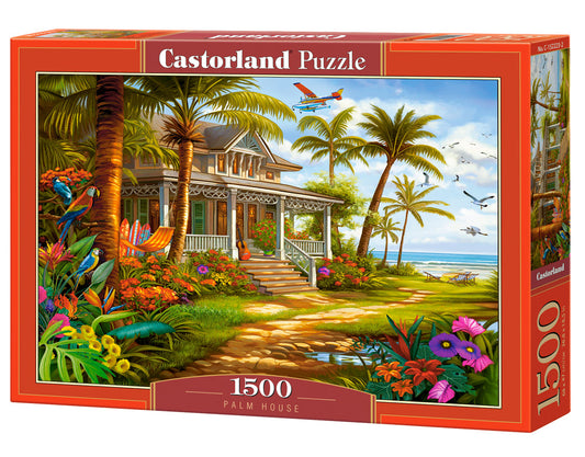 Castorland 1500 Piece Palm House Beach Scene Puzzle