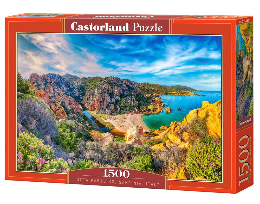 Castorland 1500 Piece Puzzle Costa Paradiso Sardinia Italy