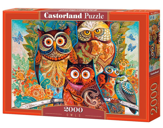 2000 Piece Owls Jigsaw Puzzle Castorland C2005352 Art