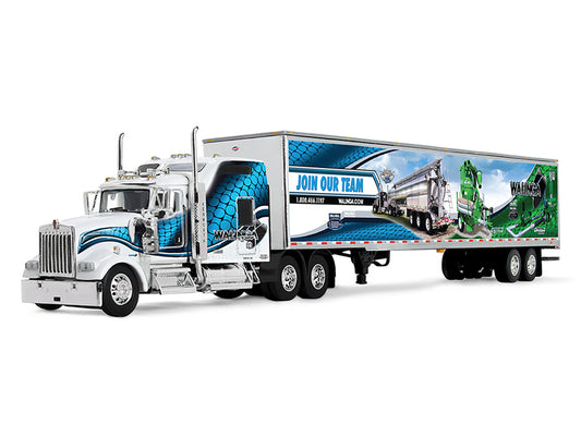 Kenworth W900L 86 Inch Studio Sleeper 53 Foot Walinga Trailer Diecast 1 64 Scale