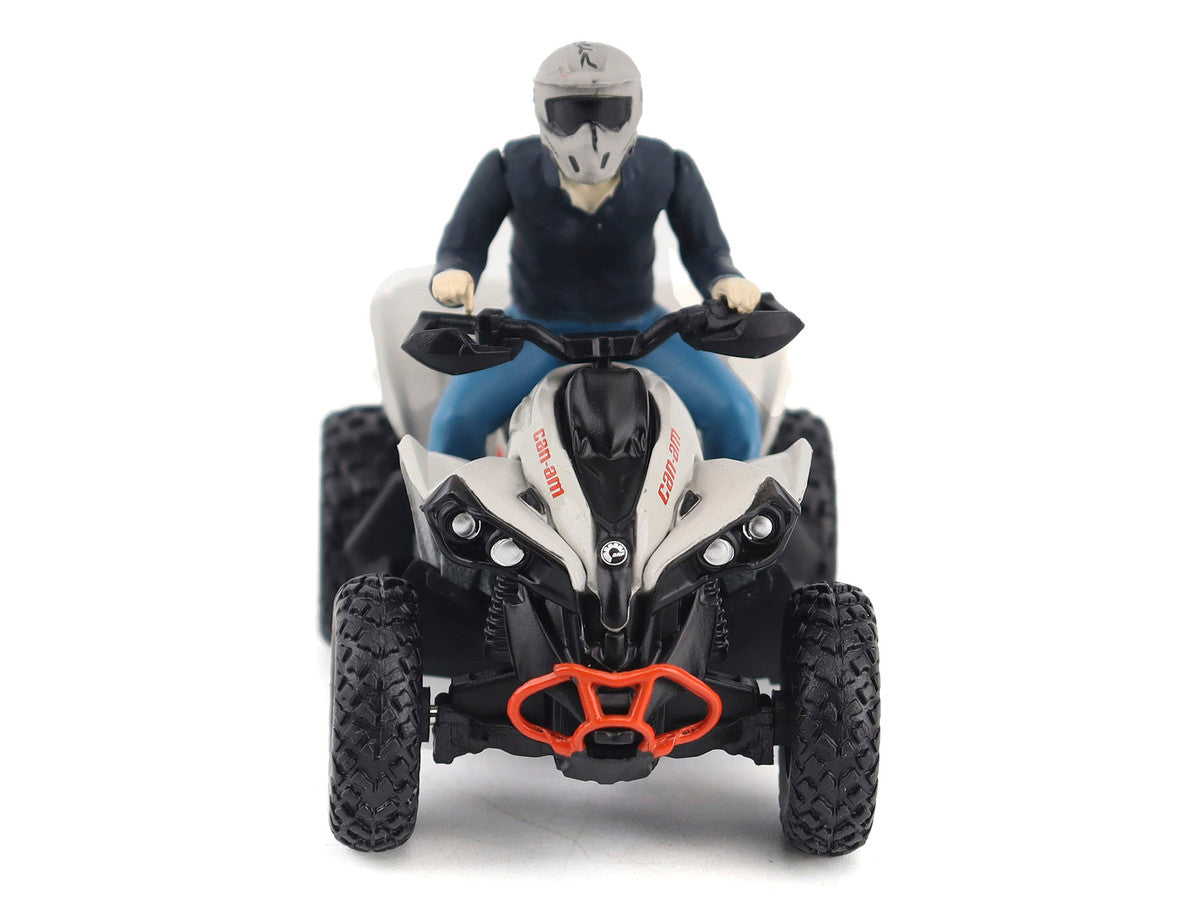 Can-Am Renegade X XC 1000R ATV Chalk Gray with Driver Figure 1/32 Diecast Model by BRP Models-3