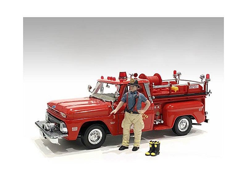 Firefighters 6 Piece Figure Set For 1 To 24 Scale Models By American Diorama Hand Painted Resin Figures