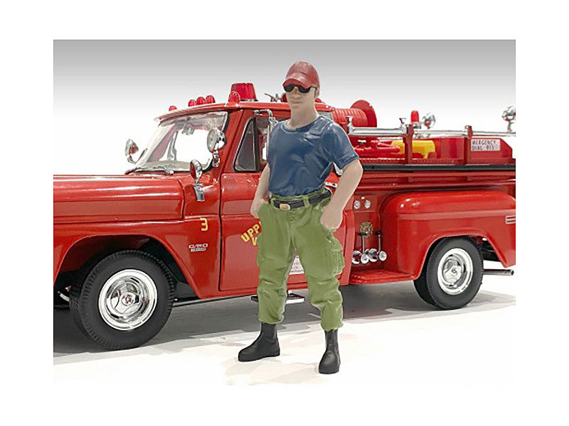 Firefighters 6 Piece Figure Set For 1 To 24 Scale Models By American Diorama Hand Painted Resin Figures