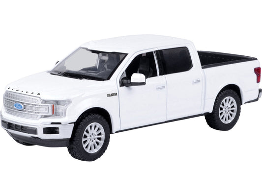 2019 Ford F-150 Limited Crew Cab Diecast Model Car 1-27 White Motormax