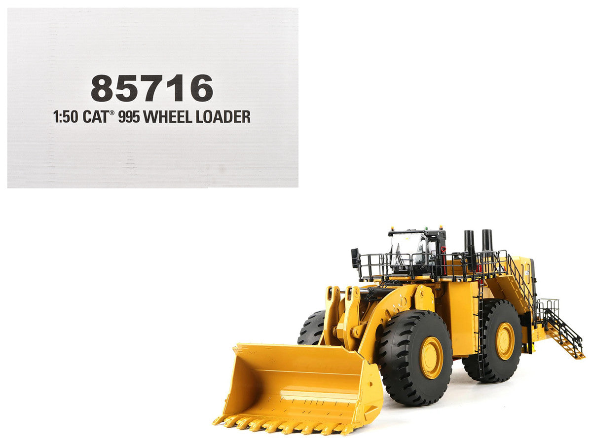CAT Caterpillar 995 Wheel Loader Yellow "High Line Series" 1/50 Diecast Model by Diecast Masters-4