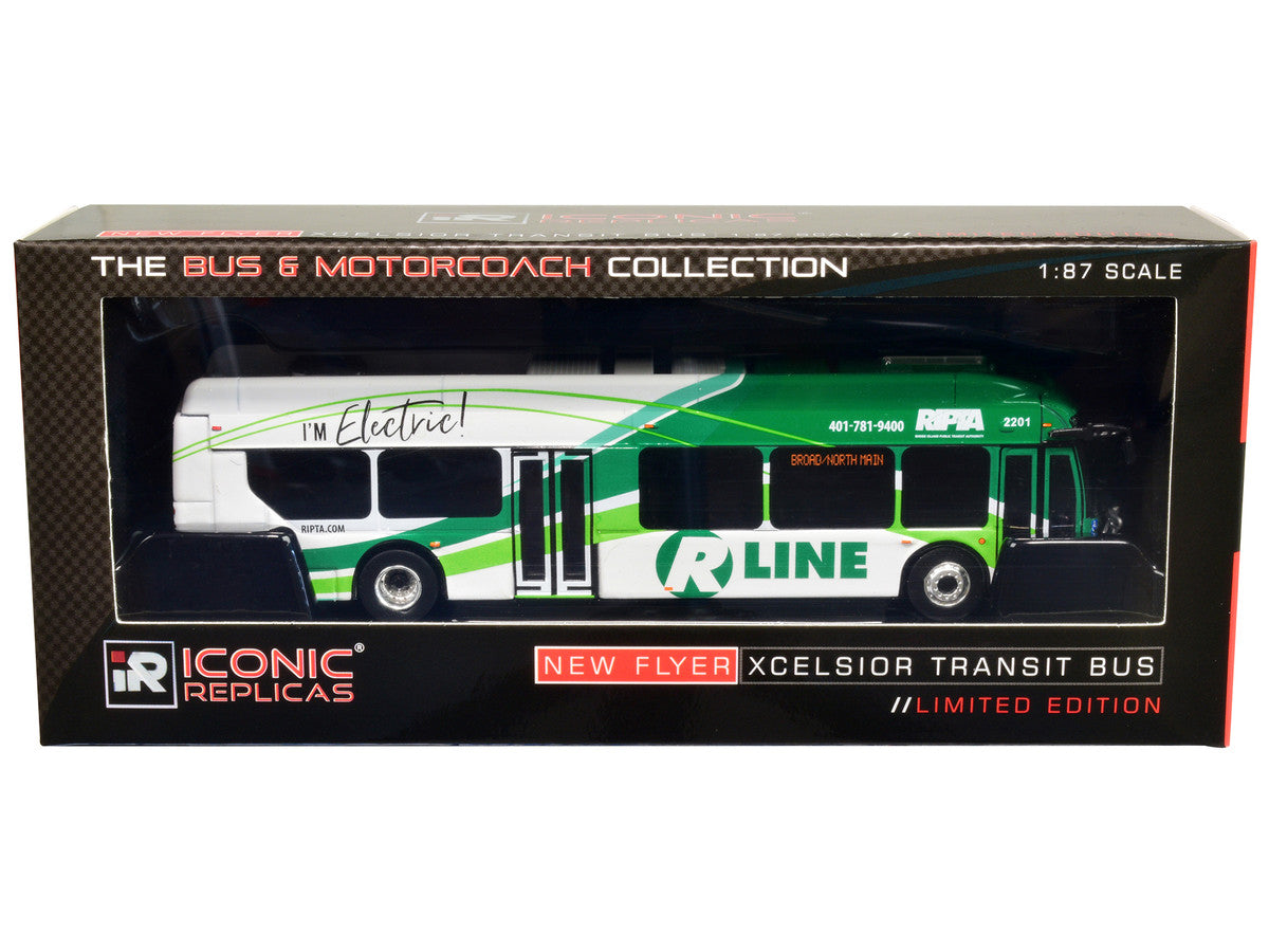 New Flyer Xcelsior Charge NG RIPTA R Line Diecast