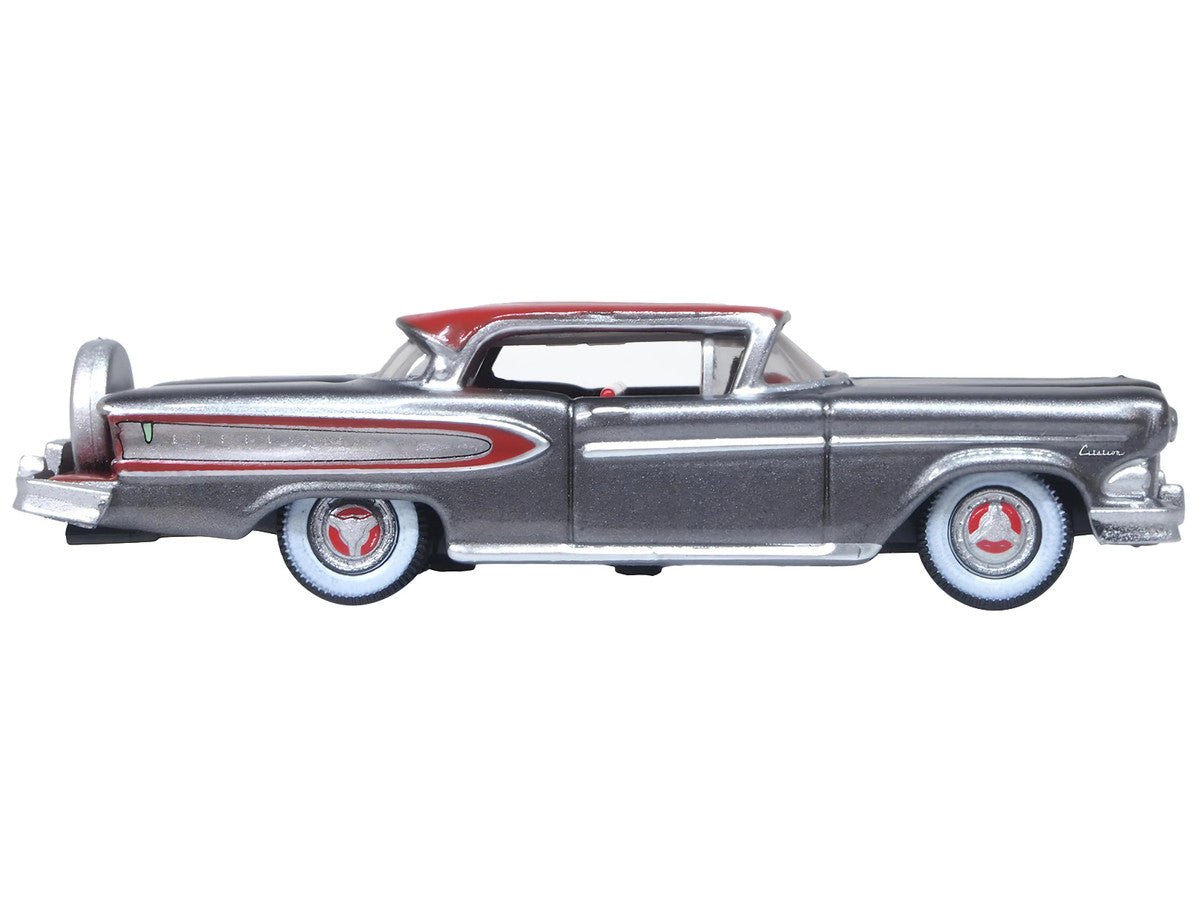 1958 Edsel Citation 1To87 Diecast Oxford Diecast Silver Gray Ember Red Top