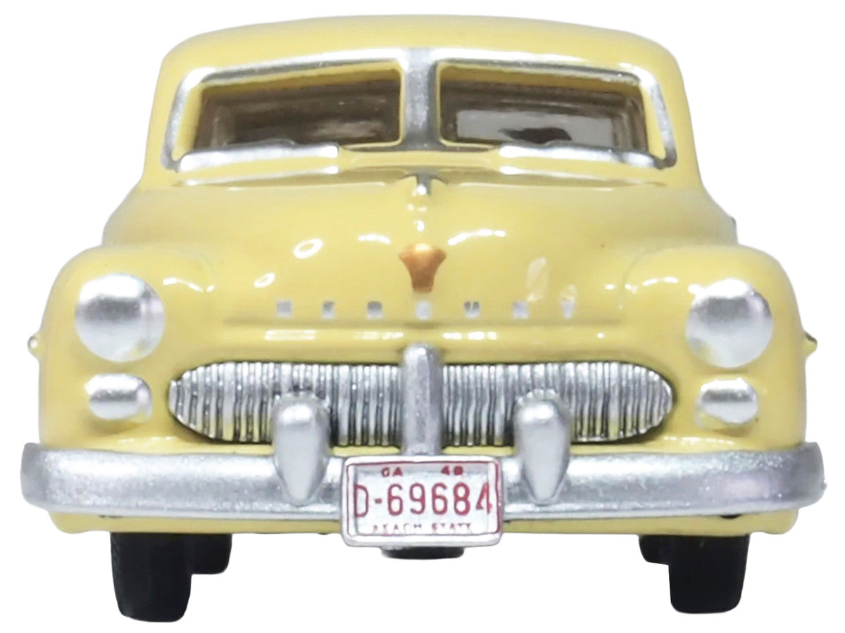 Oxford Diecast 1949 Mercury 8 Coupe Calabash Yellow HO Diecast Model