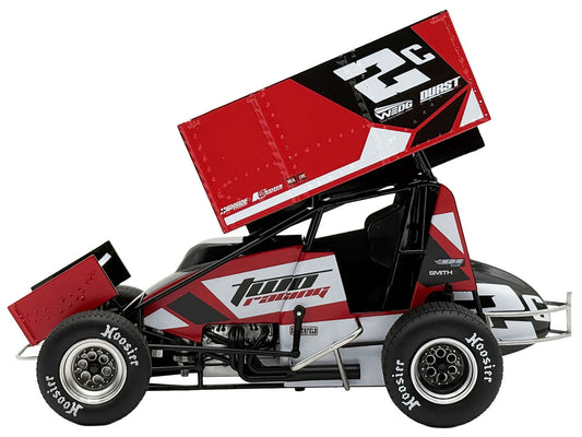 Winged Sprint Car #2C Cole Macedo "Two C Racing" (2025) 1/18 Diecast Model Car by ACME-0