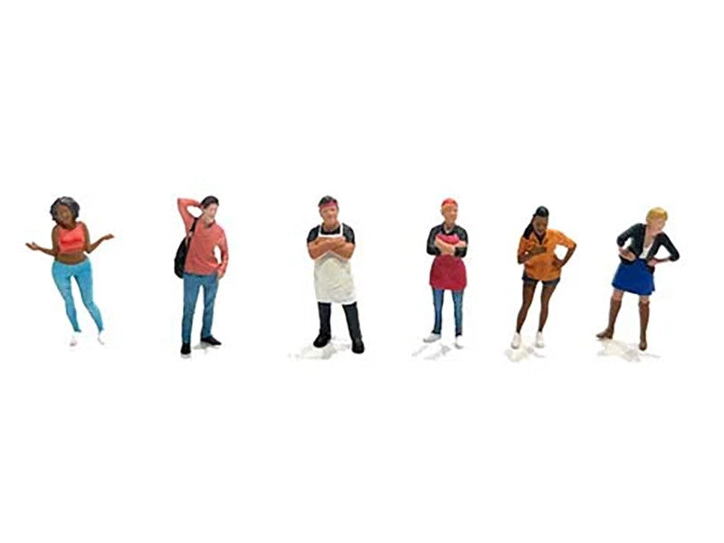 Foodies Diecast Figure Set Limited Edition American Diorama
