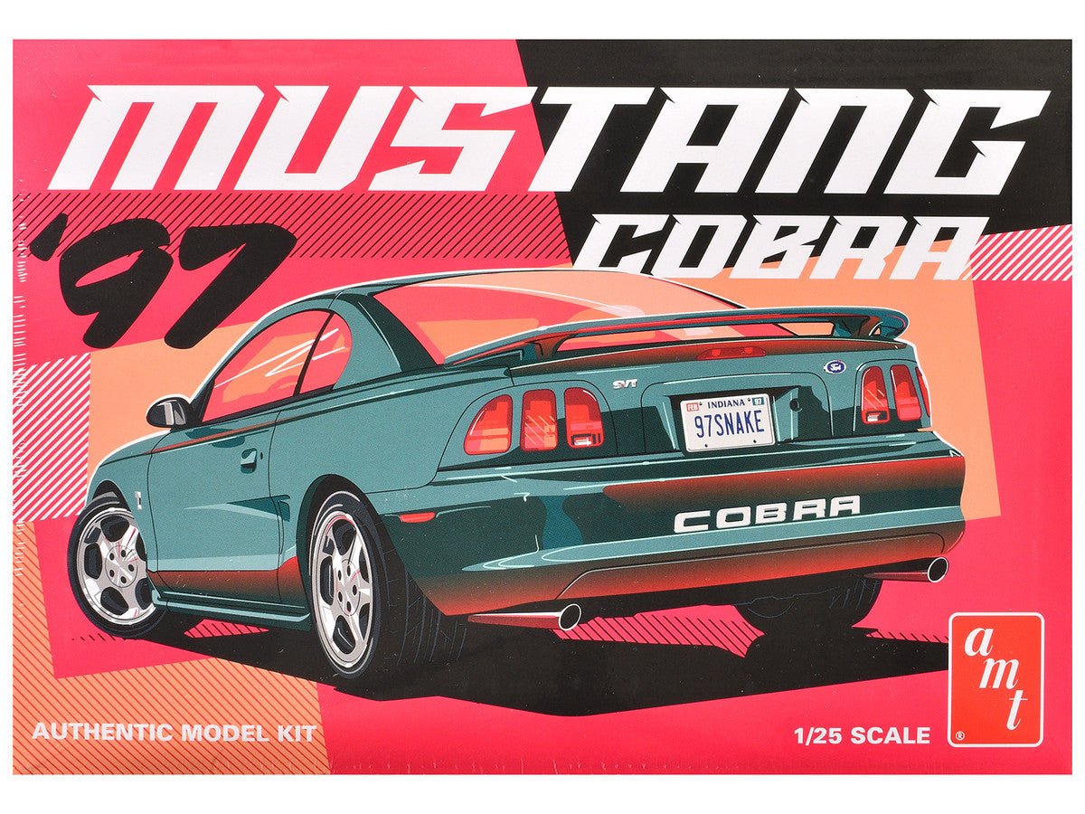 Skill 2 Model Kit 1997 Ford Mustang Cobra 1/25 Scale Model by AMT-3